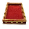 Smart Creations Decorative Rustic Red Wooden Square Gift Tray, Size 12 Inches view 1