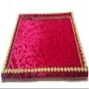 Smart Creations Wood Saree Decorative Or Gift Packing Tray, Rectangular (Pink) view 1