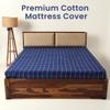 ASIAN HANDLOOM Cotton 300TC Single Size Mattress Protector Bed cover with Zip/Chain ( 75x 36 x 2 inch )- 1 PC view 4