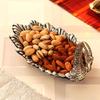 Saudeep India Trading Corporation Oxidize Metal Decorative Swan Bowl Tray Set with Spoon Showpiece, 10x9x10cm(White) view 4