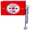 Agni Suraksha Manual Call Point with Chain Hammer BG-M.S.II 120 x 90 x 55 mm - Red view 1