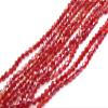 The Design Cart Maroon Transparent Bicone Crystal Beads (4 mm) (1 String) for Jewellery Making, Beading, Embroidery, Art and Craft view 1