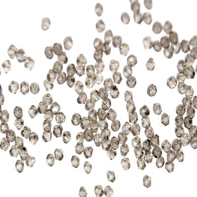 The Design Cart Smoke Black Bicone Crystal Beads (5 mm) 1 String for Jewellery Making, Beading, Arts and Crafts and Embroidery.