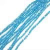 The Design Cart Aqua Blue Transparent Bicone Crystal Beads (4 mm) (5 Strings) for ? Jewellery Making, Beading, Embroidery, Art and Craft view 1