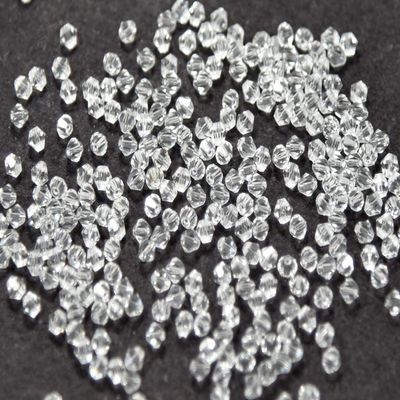 The Design Cart White Bicone Crystal Beads (6 mm) 1 String for ? Jewellery Making, Beading, Arts and Crafts and Embroidery.