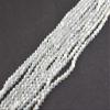 The Design Cart White Transparent Rainbow Bicone Crystal Beads (4 mm) (5 Strings) for Jewellery Making, Beading, Embroidery, Art and Craft view 1