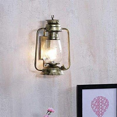The Brighter Side, Antique rustic hanging lantern for Room Office Home Decor, vintage look pendant lighting (Copper)