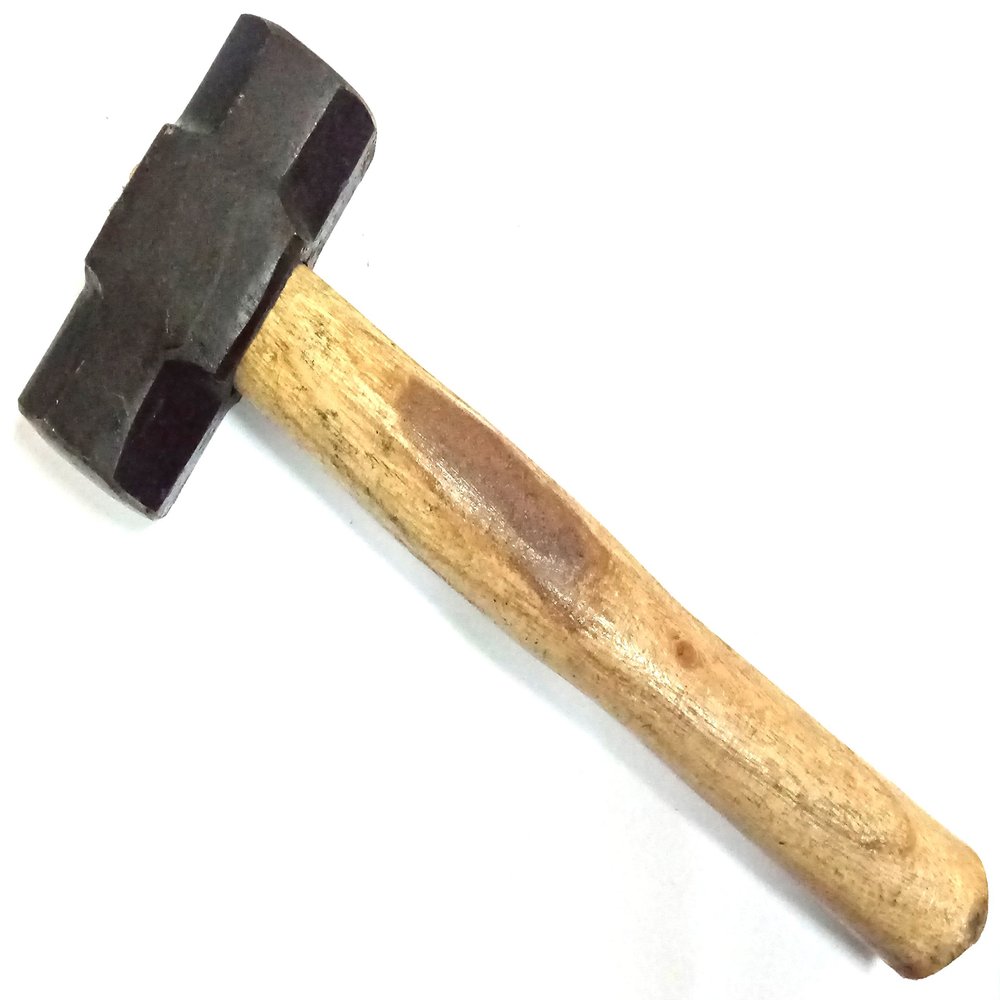 SUDHIR LOVELY Sudhir 2 Kg Iron Sledge Mallet Sledge Hammer with Wooden Handle Pack of 1