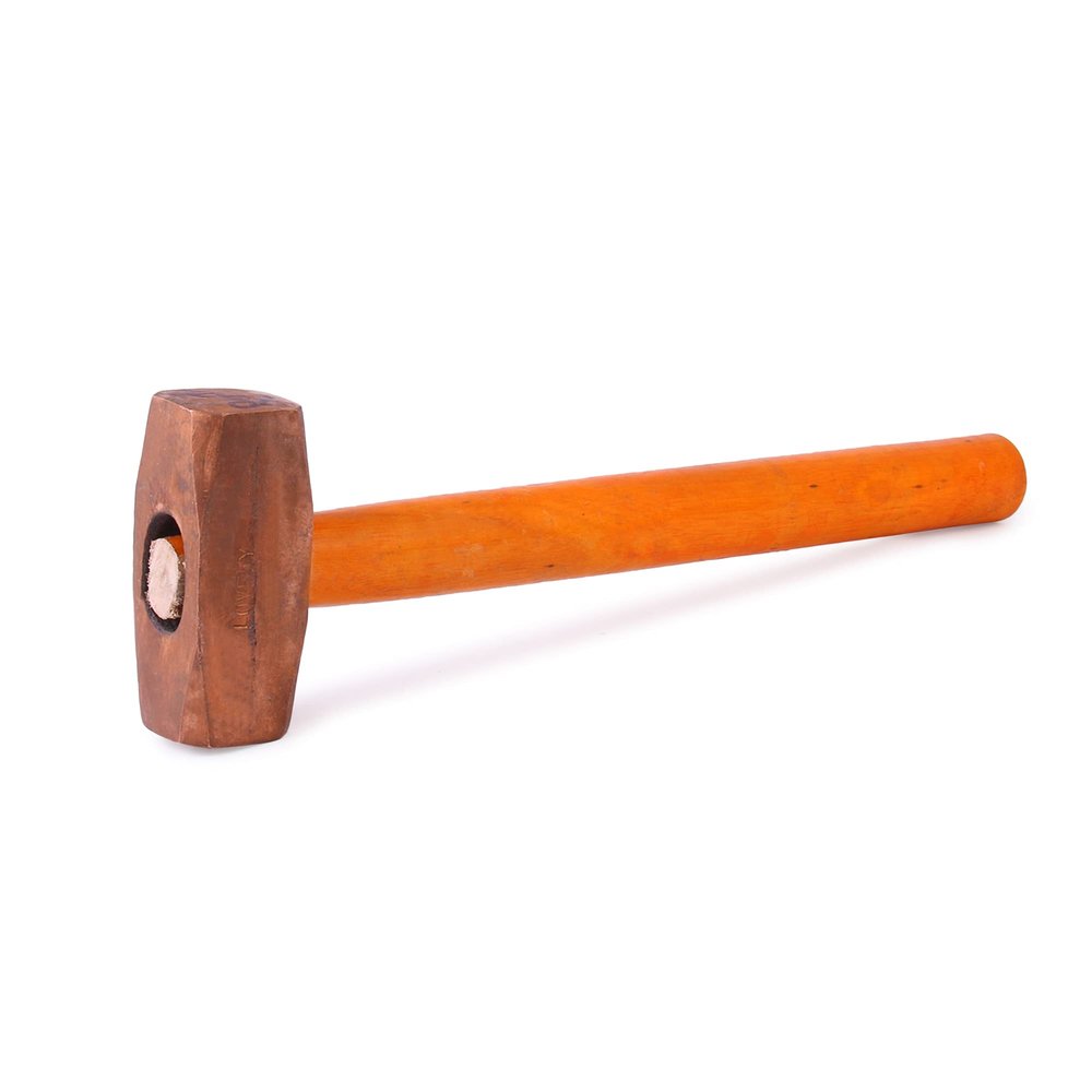 LOVELY Copper Hammer with Wooden Handle_Size 250 Gms_Pack of 1 Pc_FREE Delivery