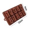 SYGA Silicone 0 to 9 Digit Chocolate Jelly Candy Mold (Brown) view 3
