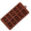 SYGA Silicone 0 to 9 Digit Chocolate Jelly Candy Mold (Brown) view 4