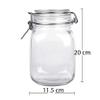 Pure Source India Glass Jar Container, 1.5 LTR, Clear view 4