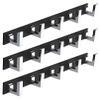 MADHULI Exclusive Dual Tone-5 Hooks Bathroom Cloth Hooks Hanger Door Wall Bedroom Bathroom Robe Hooks Rail for Hanging Keys,Clothes,Towel Hooks (Pack of 3) view 1