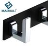 MADHULI Exclusive Dual Tone-5 Hooks Bathroom Cloth Hooks Hanger Door Wall Bedroom Bathroom Robe Hooks Rail for Hanging Keys,Clothes,Towel Hooks (Pack of 3) view 2