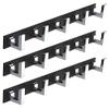 MADHULI Exclusive 5-hook Rail, Black, Chrome Glossy High Temperature Dip Coated Finish view 1
