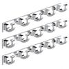 MADHULI Exclusive 5-hook Rail, Black, Chrome Glossy High Temperature Dip Coated Finish view 1