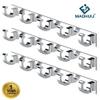 MADHULI Exclusive 5-hook Rail, Black, Chrome Glossy High Temperature Dip Coated Finish view 3