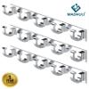 MADHULI Exclusive High Glossy-5 Hooks Bathroom Cloth Hooks Hanger Door Wall Bedroom Bathroom Robe Hooks Rail for Hanging Keys,Clothes,Towel Hooks (Pack of 3) Cashew view 3