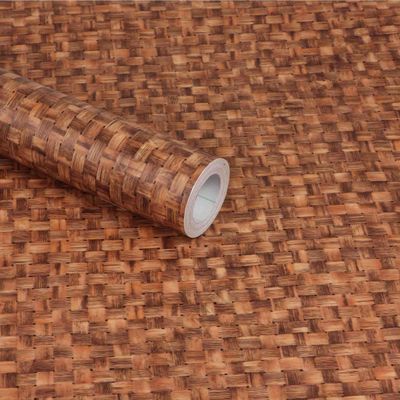 CVANU Self Adhesive Wood Grain Wallpaper Waterproof Old Furniture Vinyl Stickers Wooden Door Wardrobe Desktop PVC Wall Papers Cv92 24''x75''inch