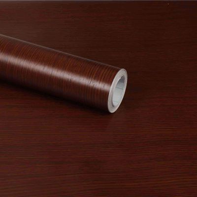CVANU? Self Adhesive Wood Grain Wallpaper Waterproof Old Furniture Vinyl Stickers Wooden Door Wardrobe Desktop PVC Wall Papers Cv102 12''x150''inch