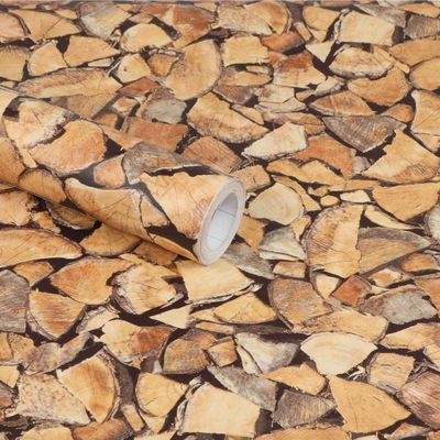 CVANU? Self Adhesive Wood Grain Wallpaper Waterproof Old Furniture Vinyl Stickers Wooden Door Wardrobe Desktop PVC Wall Papers Cv40 12''x150''inch