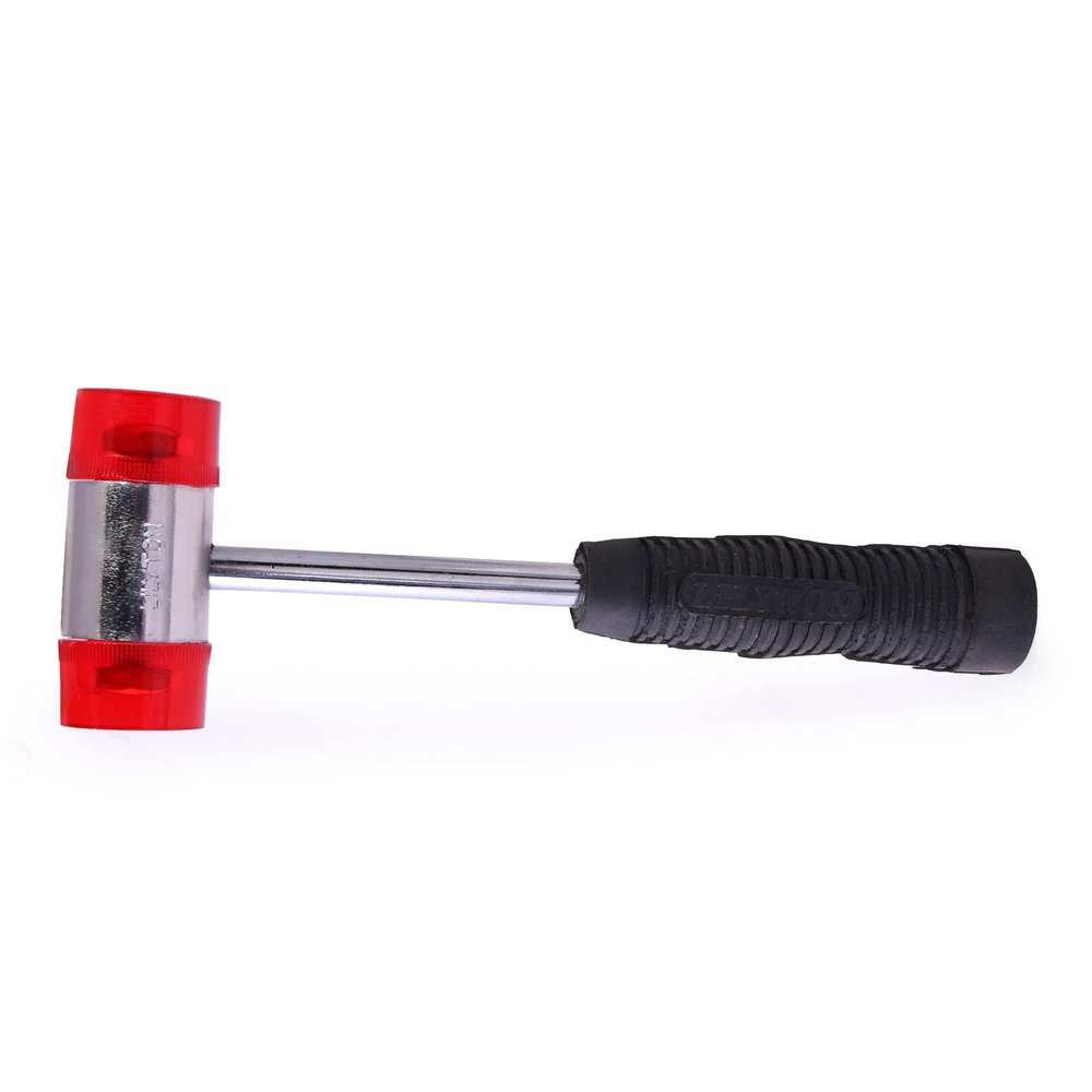 LOVELY LILYTON 50 mm Head Nylon Hammer Soft Face Hammer with Steel Handle Rubber Grip For Soft Impact Pack of 1