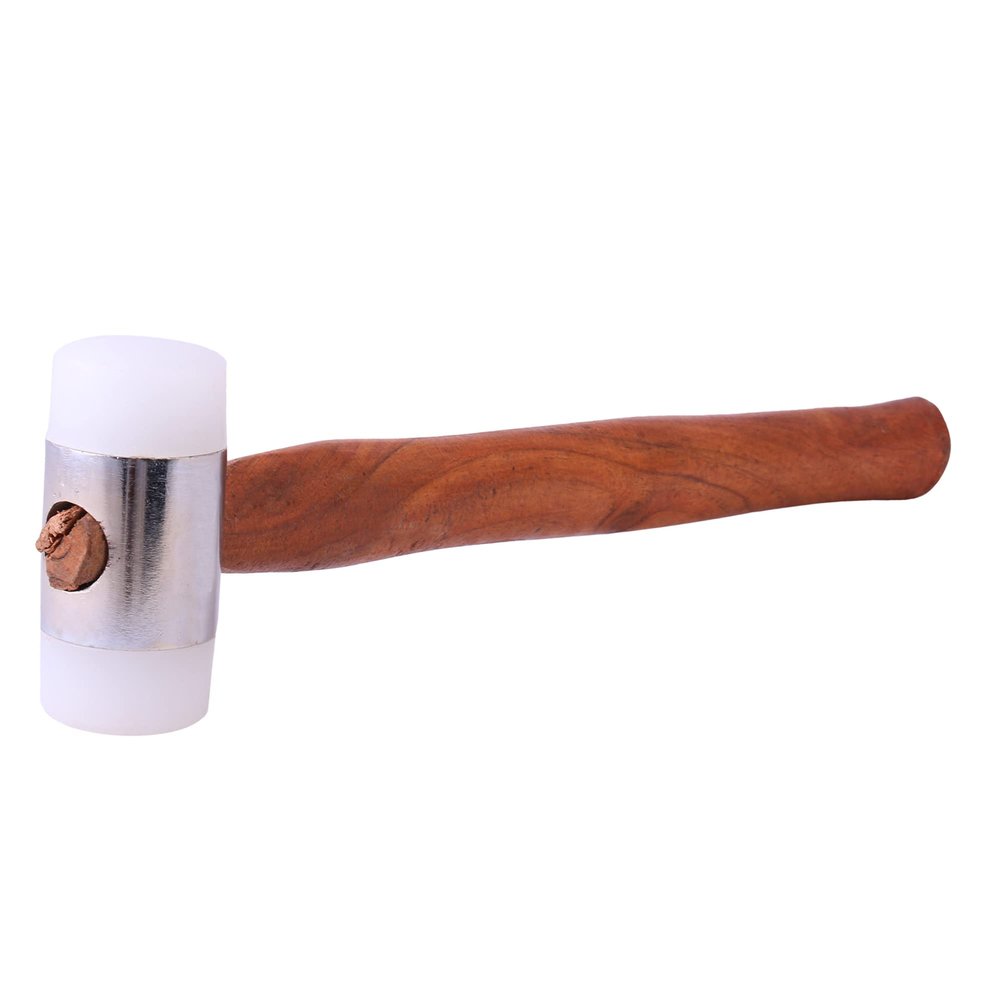 Plastic Hammer/Plastic Mallet with Wooden Handle Size 50 MM Head Pack of 1 Pc.