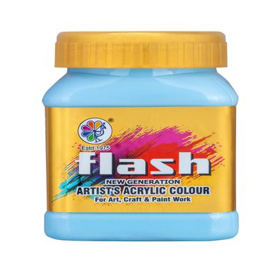 Flash Acrylic Colour (Sky Blue, 200 ml)