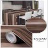 CVANU? Self Adhesive Wood Grain Wallpaper Waterproof Old Furniture Vinyl Stickers Wooden Door Wardrobe Desktop PVC Wall Papers Cv164 12''x150''inch view 4