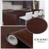 CVANU? Self Adhesive Wood Grain Wallpaper Waterproof Old Furniture Vinyl Stickers Wooden Door Wardrobe Desktop PVC Wall Papers Cv248 24''x75''inch view 4