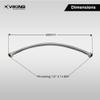 Viking SS304 Connection Pipe Braided 600mm(24)|15mm Thread size Inner |Stainless Steel304 and Steel Finish for Geysers & Pressure Pump|Braided Design for Enhanced Safety| view 2