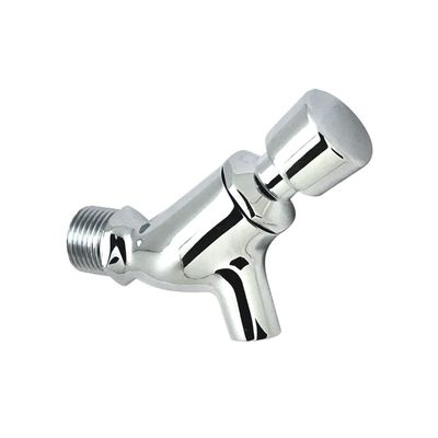 Viking Brass Self Closing Push Cock - 15mm Thread Size,Outer,Polished CP - Wall Mounted,Water Saving, Tap for Home or Outdoor