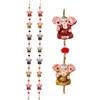 Handicrafts Paradise Door Hanging Pair of 7 Paper Machie Ganesh with Pumpum view 1
