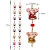 Handicrafts Paradise Door Hanging Pair of 7 Paper Machie Ganesh with Pumpum view 2