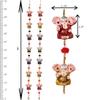 Handicrafts Paradise Door Hanging Pair of 7 Paper Machie Ganesh with Pumpum view 3
