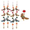 Handicrafts Paradise Door Hanging Set of 4 Pc of 3 Paper Machie Peacock with Pumpum view 1