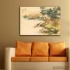 Tamatina Oriental Art Canvas Painting|Japanese Art Fishing on The Boat |Size-15X9 Inches.u152 view 2