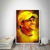 Art Bundle Indian captain MS Dhoni Decorative Wall Poster (Multicolour, 12 x 18 inch) view 2