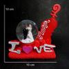 Unique Palette Poly Resin Love Couple Showpiece with Crystal Glass Globe Standard Size Multicolour Figurine, Perfect for Celebrating Love and Adding a Touch of Elegance to Any Home Dcor view 2