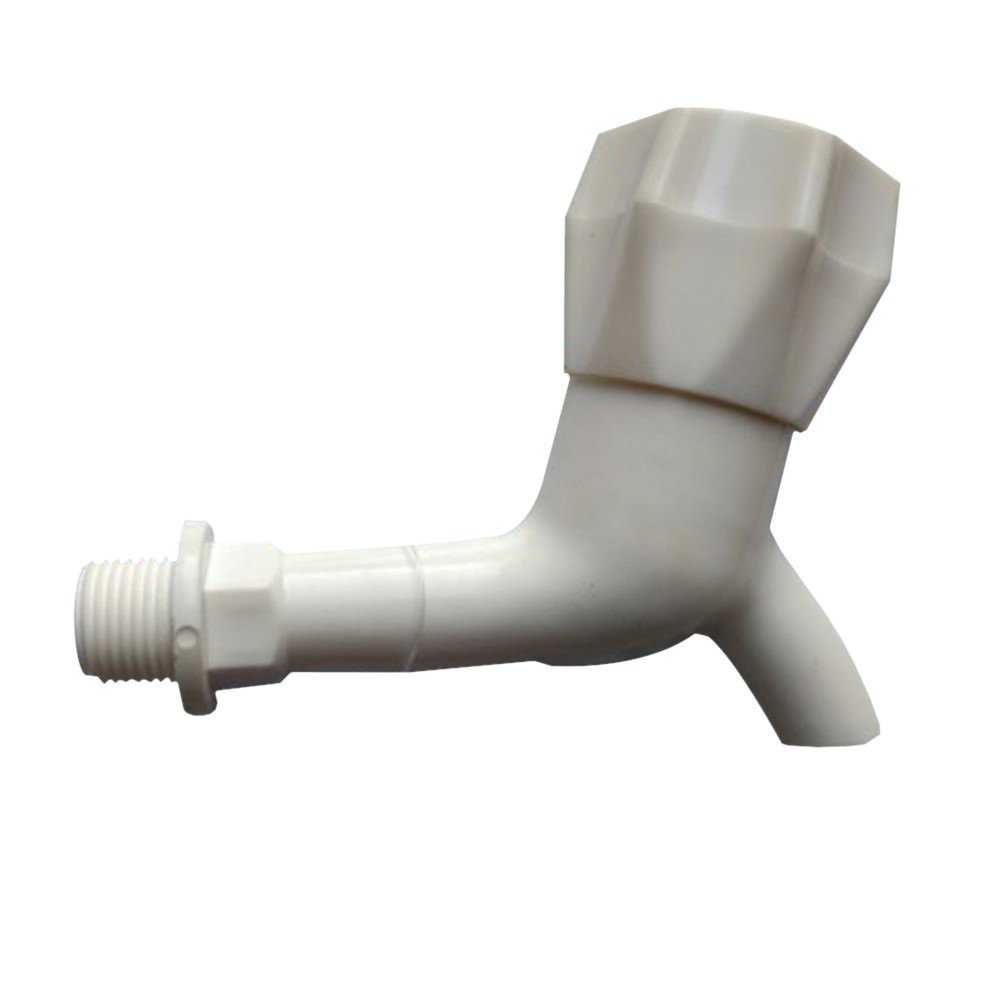 Lexa Plastic Long Body Bib Cock Tap 15mm (Pack of 5)