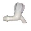 Lexa Plastic Short Body Bib Cock Tap 15mm (Pack of 8) view 1