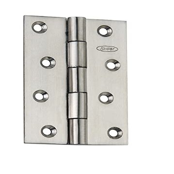 Spider Stainless Steel Door Hinge 4 inches (DH412SS) (Pack of 2 Pairs)