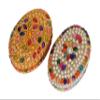 Jaipuri Craft Oval Handicraft Decorative Jewellery and Sindoor Box (Gold and White, 11 cm x 7.5 cm x 5 cm, Jcraft003) - Pack of 2 view 2