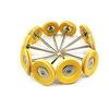 Oscar 10Pc Leather Polishing Buff Wheel 2.35mm Shank for Dremel Rotay Tools Jewelry Watch Light Polish view 1