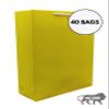 Arrow Paper Bags Gift Bags for Gifting, Weddings, Birthday,Holiday Presents -Yellow (28 cm x 20 cm x 7.5 cm, Pack of 40) view 3