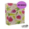 Arrow Paper Rose Buds Design Gift Bags for Gifting, Weddings, Birthday,Holiday Presents(28 cm x 20 cm x 7.5 cm,Pack of 40) view 3