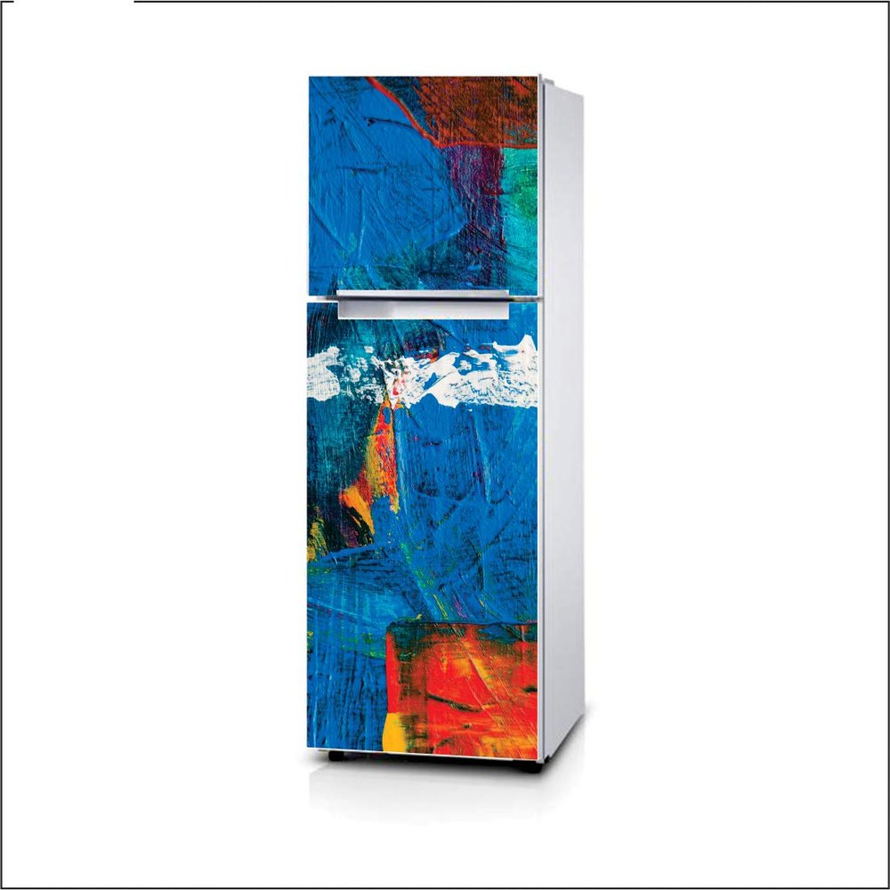AH Decals Fridge Sticker Decorative Refrigerator Door Sticker PVC Vinyl Fridge Wrap Sticker for Home (160 cm x 60 cm or 63 X 24 Inches) (Design 11)