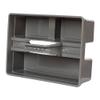 KR STORE 3-Compartment Industrial Caddy Basket  Heavy-Duty Grey Cleaning Organizer with Handle for Tools, Bathroom, Floors & Windows  Durable Utility Basket-gery view 4