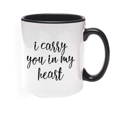 Khakee Printed Designer My Heart Theme for Ceramic Coffee Mug (325 ml)
