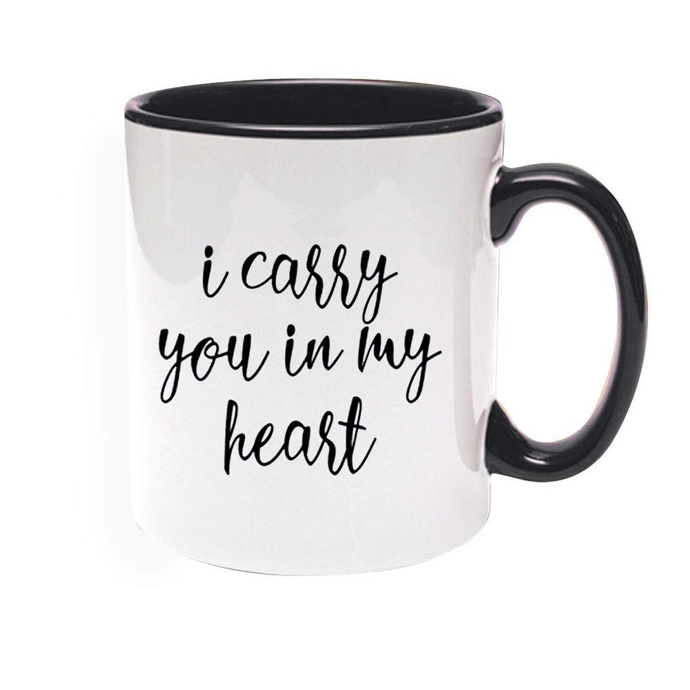 Khakee Printed Designer My Heart Theme for Ceramic Coffee Mug (325 ml)